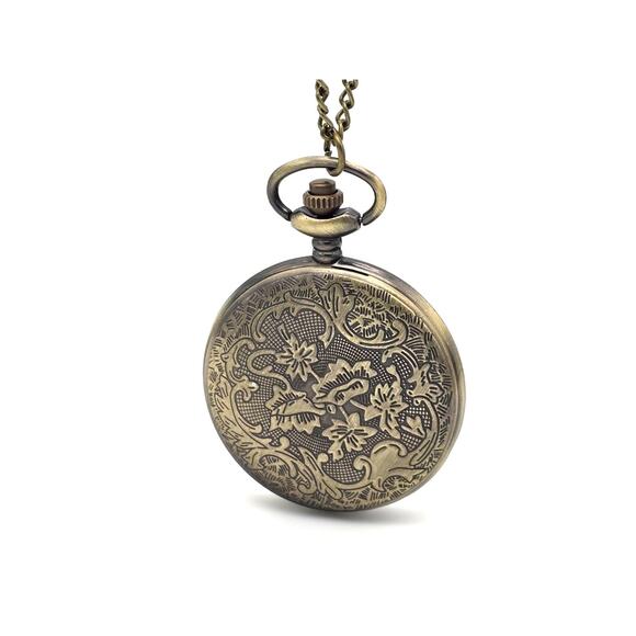 Deer Pocket Watch NEW Gift for Hunter Outdoors Nature Lover Vintage Bronze Look - Picture 3 of 8